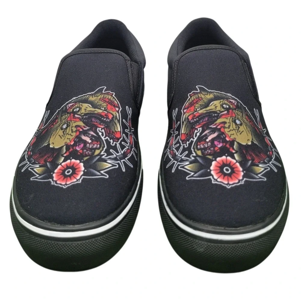 Last Light Apparel Undead Pharaohs Horses Slip On Shoes Black Mens 10 HG9239‎